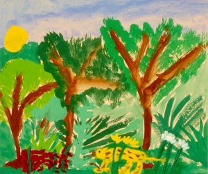 Rainforest painting